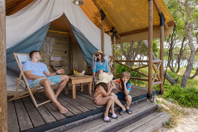 OBONJAN Island Resort - Chorvatsko, ostrov Obonjan, Glamping pro 4 osoby