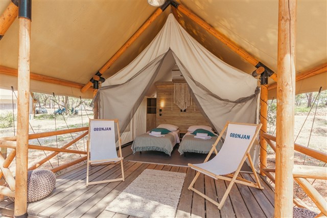 OBONJAN Island Resort - Chorvatsko, ostrov Obonjan, Glamping pro 2 osoby